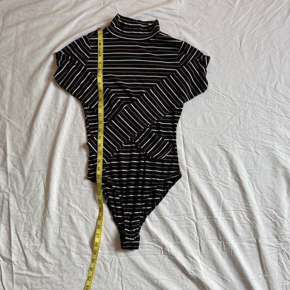 BP Long Sleeve Striped Bodysuit Small - Picture 2 of 9